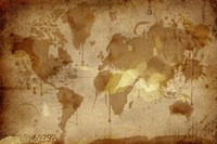 Vintage World Map Fine Art Print
