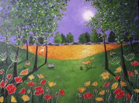 Autumn Evening Poppies Fine Art Print