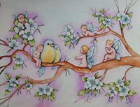 Blossom Fairies Fine Art Print