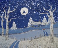 Winter Cottage Fine Art Print