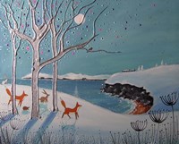 Winter Foxes Fine Art Print
