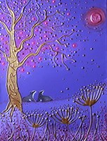 Blood Moon Badgers Fine Art Print