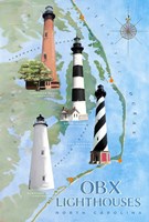 OBX Lighthouses Fine Art Print