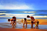 Kids At The Beach? Fine Art Print