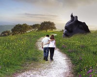 Lovers Walk Fine Art Print