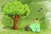 Green Land Fine Art Print