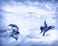 Lone Mermaid Fine Art Print