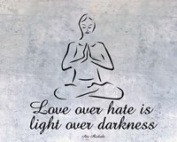 Love over hate Fine Art Print