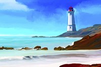 White Lighthouse Fine Art Print