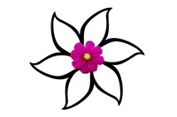 One Pink Flower Fine Art Print