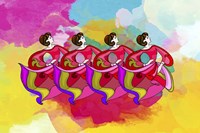 Group Dance Fine Art Print