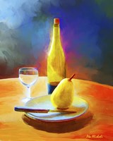 Wine And Pear Fine Art Print