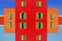 Red Building Fine Art Print