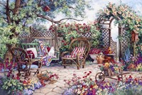 Grandmothers Flower Garden Fine Art Print