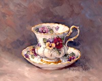 Pansy Teacup Fine Art Print
