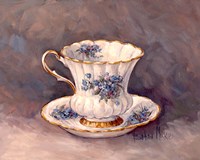 Blue Nosegay Teacup Fine Art Print