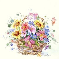 Sunflower Basket Mini II Fine Art Print