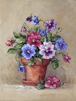 Pansy Pot Fine Art Print