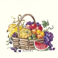Watermelon and Fruit Basket Fine Art Print