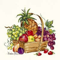 Pineapple and Fruit Basket Fine Art Print