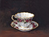 Rose Bouquet Teacup Fine Art Print