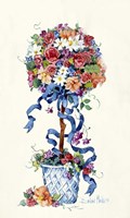 Blue Ribbon Topiary Fine Art Print