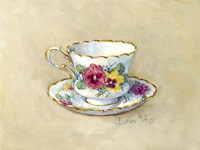 Pansy Teacup Fine Art Print