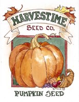 Harvestime Pumpkin-Seed Packet Fine Art Print
