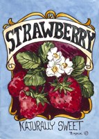 Large Strawberry-Seed Packet Fine Art Print