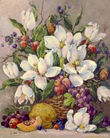 Fruit and Magnolias Fine Art Print