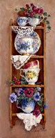 Porcelain and Pansies Fine Art Print