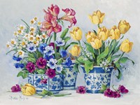 Spring Garden in Blue II Fine Art Print