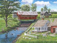 New Enlgland Homestead Fine Art Print