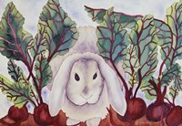 Bunny with Beets Fine Art Print
