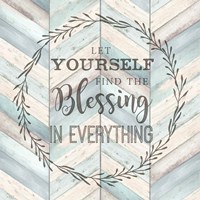 Find the Blessing Chevron Fine Art Print