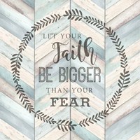 Let Your Faith Chevron Fine Art Print