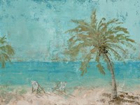 Beach Day Landscape I Framed Print