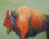 Warrior Bison Fine Art Print