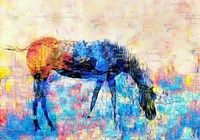 Mondrian Horse Fine Art Print