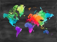 Map of Many Colors Fine Art Print