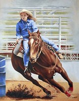 Barrel Racing Fine Art Print
