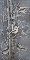 Chickadee Quartet Fine Art Print