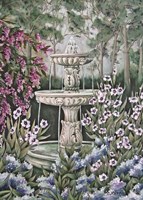 Garden Fountain Fine Art Print
