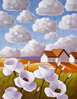 Flowers & Clouds Fine Art Print
