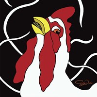 Cock A Doodle Do Rooster Fine Art Print