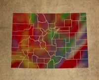 CO Colorful Counties Fine Art Print