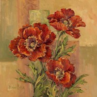Terracotta Poppies Framed Print
