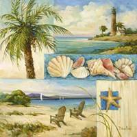 Seaside Collage II Fine Art Print