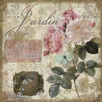 Jardin de Fleurs I Fine Art Print