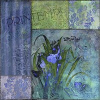 Fleurs Bleues II Fine Art Print